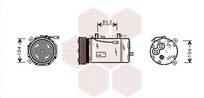 VAN WEZEL Kompressori, ilmastointilaite 1800K307